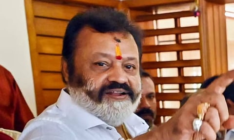 &nbsp;Union Minister Suresh Gopi (PTI)