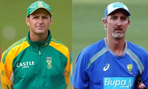 Gary Kirsten and Jason Gillespie (L to R)&nbsp;