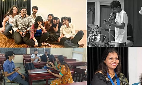 The team of artist, chennai; Sabhareesh VL
From the rehearsals of the play, Pinvaasal (The Backdoor); Sheetal Satish, President, Inner Wheel Club of Chennai Symphony
