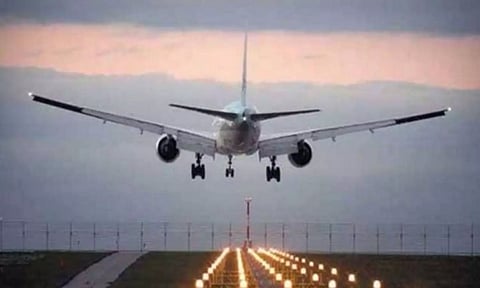 Saudi Airlines plane catches fire while landing at Peshawar airport