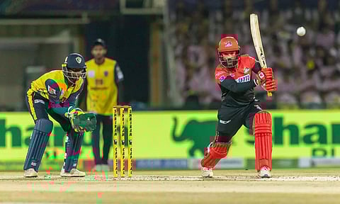 Visuals from the match