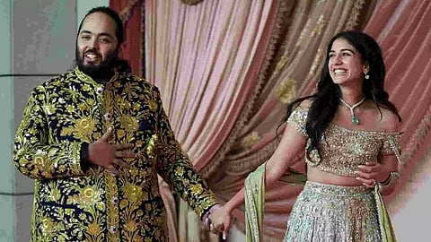 Anant Ambani with Radhika Merchant