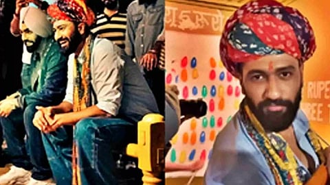 Vicky Kaushal wearing a traditional Rajasthani pagri.