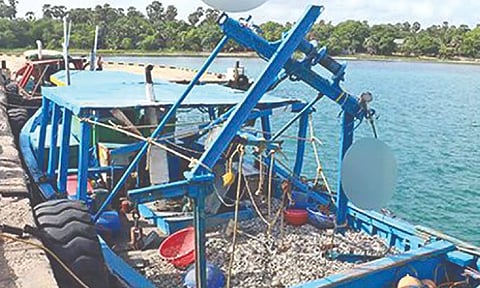 Boats seized by Sri Lankan Navy on Thursday