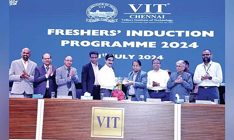 (VIT) Chennai campus inaugurated its month-long freshers’ induction programme for the students&nbsp;