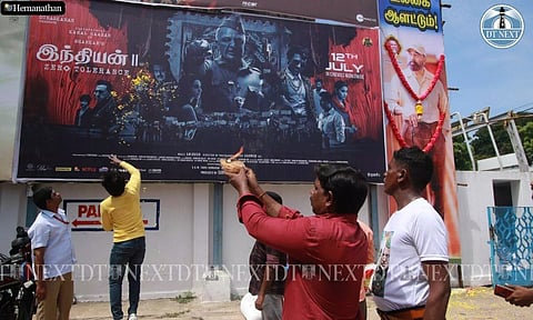 Fans celebrated Indian 2 release FDFS show at Chennai Rohini Theatre (Hemanathan M)
