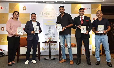 Ravichandran Ashwin during his book launch event in Taj Coromandel, Chennai