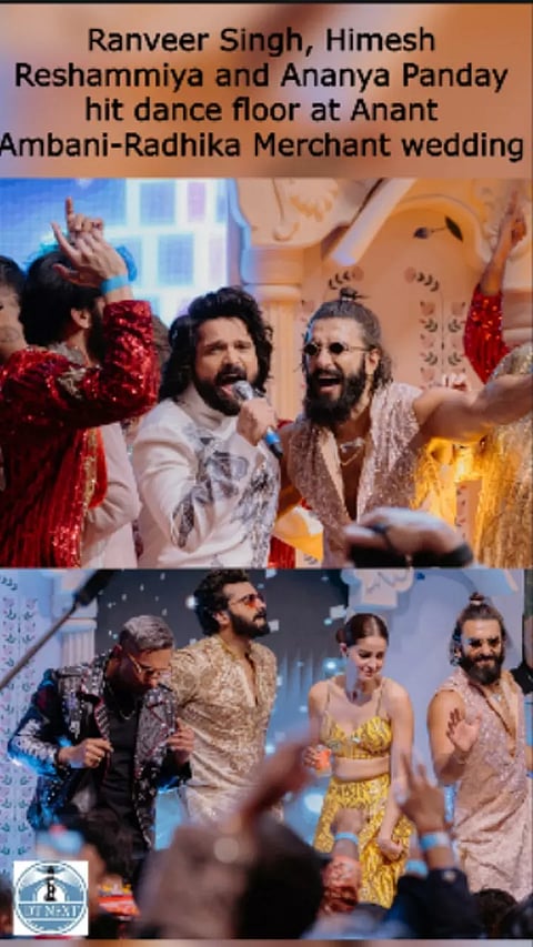Ranveer Singh, Himesh Reshammiya and Ananya Panday hit dance floor at Anant Ambani-Radhika Merchant wedding