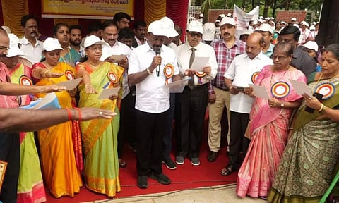 Health minister Ma Subramanian flagged off an awareness rally from Semmozhi Park to Teynampet on account of the World Population Day 2024 (X/@Subramanian_ma)