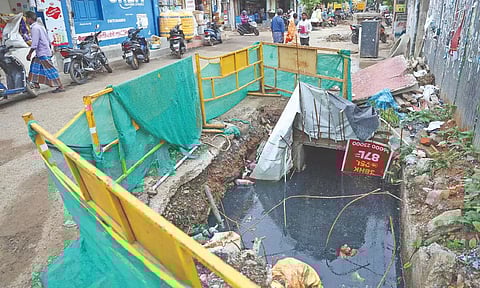 Storm water drains in Madhavaram