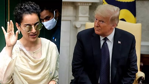 Bollywood actress Kangana Ranaut, former US President Donald Trump