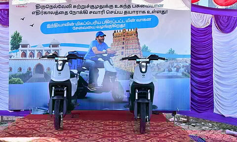 Yulu flags off shared EV mobility service in its 8th city at Tirunelveli