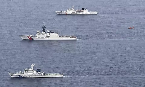 Japanese and Taiwanese coast guards&nbsp;