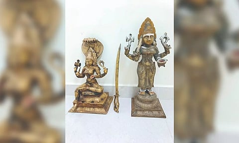 Stolen temple idols, sword&nbsp;
