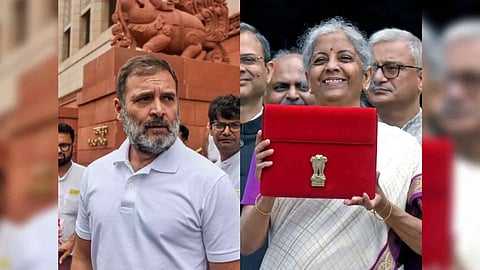 Leader of Opposition Rahul Gandhi and Union Finance Minister Nirmala Sitharaman (Photo/ANI)