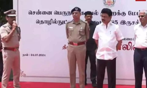 CM Stalin flags off new two-wheelers worth Rs 74.8 lakh for Chennai police