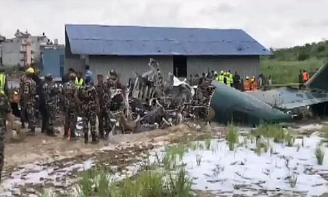 Visuals from the site of the Air Crash
