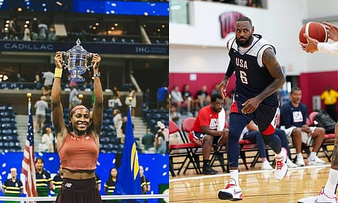 Coco Gauff, LeBron James (Instagram)