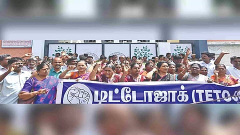 File photo of earlier protest of TETO-JAC