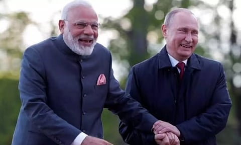 PM Narendra Modi and Russian President Vladimir Putin (PTI)