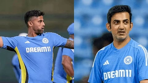 Suryakumar Yadav and Gautam Gambhir (PTI)