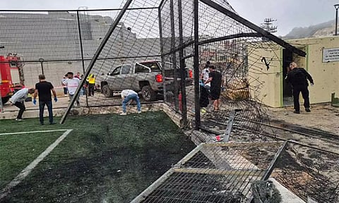 Aftermath of rocket attack on Majdal Shams in Golan Heights