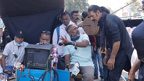 Director Vijay Milton from the shooting spot