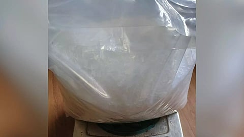 Seized methamphetamine drug