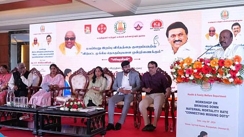 Health minister Ma Subramanian during the inauguration of the Maternal and Child Healthcare Workshop