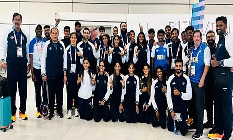 Indian Athletics Team in Paris (AFI)