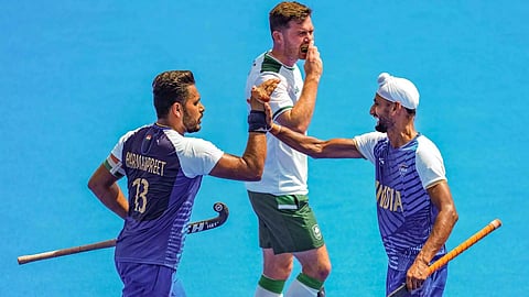 Indian Hockey team at Olympics (PTI)