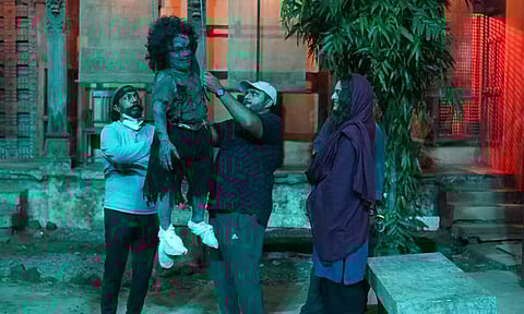 Aditya Sarpotdar and Sonakshi Sinha from the sets of Kakuda