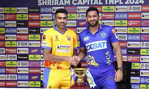 &nbsp;R Ashwin and Shahrukh Khan in the press conference ahead of the finals