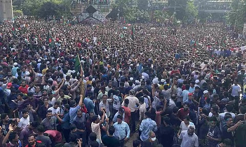 &nbsp;Bangladeshi protest (PTI)
