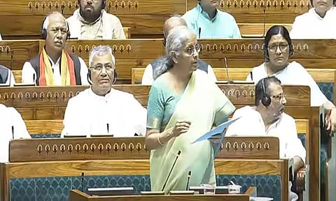 Finance Minister Nirmala Sitharaman in Lok Sabha (ANI)
