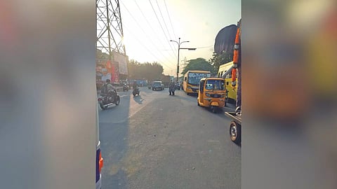 Nathamuni signal in Villivakkam&nbsp;