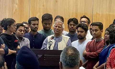 &nbsp;Bangladesh's interim leader Muhammad Yunus&nbsp;