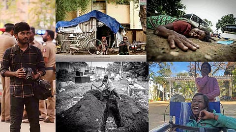 Richard Vijayakumar(L) and the photos he clicked