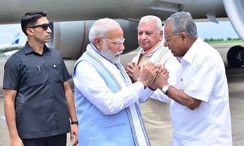 PM Modi arrives in Kerala to visit landslide ravaged Wayanad
