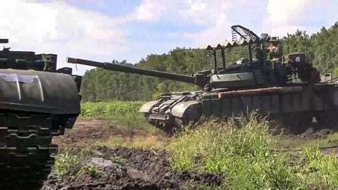 An Russian army tank (AP)