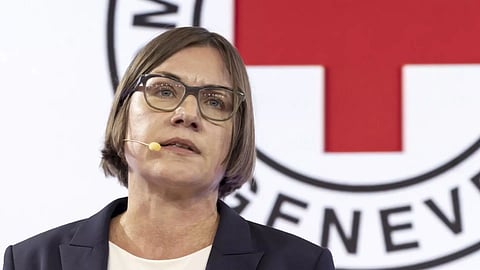 President Mirjana Spoljaric of the International Committee of the Red Cross (AP)