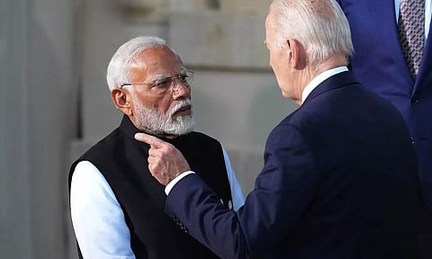Prime Minister Narendra Modi and US president Joe Biden