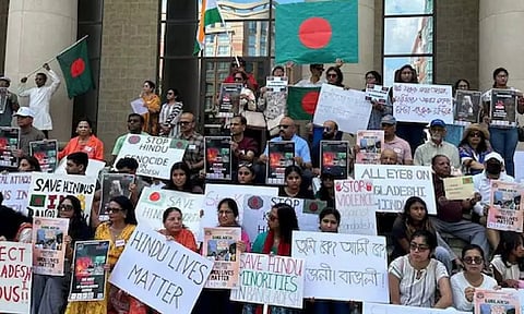 Visuals from the protest (PTI)