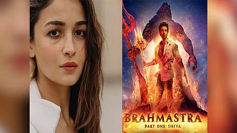 Alia Bhatt and Brahmastra poster (Instagram)
