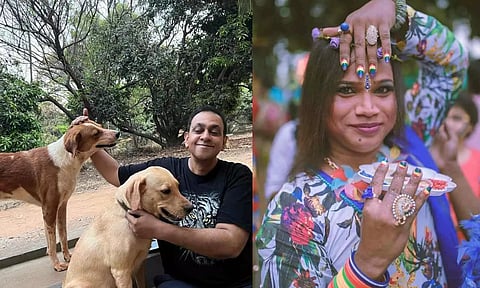 (L-R) L Ramakrishnan, advocate of queer, trans rights, Jaya from Sahodaran