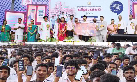 Chief Minister MK Stalin on Friday launched the Tamil Puthalvan scheme (Photo:X-@CMOTamilnadu)