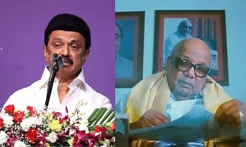 Chief Minister M K Stalin; 'Kalaignar' M Karunanidhi