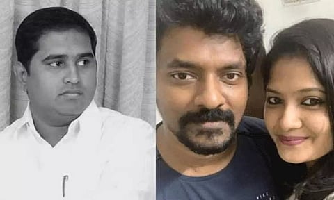 BSP TN president K Armstrong; director Nelson Dilip Kumar with his wife Monisha (Daily Thanthi)