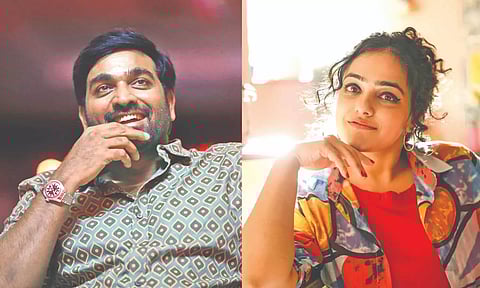 (L-R) Vijay Sethupathi, Nithya Menen
