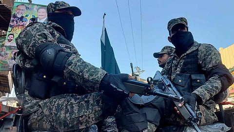 Paramilitary soldiers guard in Multan, Pakistan (AP)